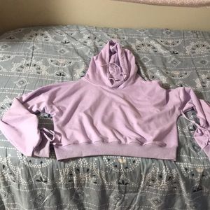 Nastygal slight cropped hoodie